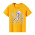 thumbnail image 5 of HCYSFG Boys Jellyfish T Shirt Crew Neck Short Sleeve Ocean Animal Graphic Relaxed Fit Casual Tee Everyday Summer Top, 5 of 5