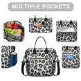 thumbnail image 2 of Black Leopard Pattern Womens Lunch Box for Work,Insulated Large Lunch Bag for Tween and Teen,Loncheras Para Mujer,Leakproof Adult Lunch Bag for Work,Beach,Travel,Picnic,Camping, 2 of 7