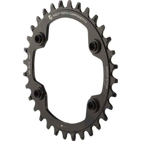 Wolf Tooth Shimano XTR M9000 96 BCD Asymmetrical Chainring - Tooth Count: 32 Chainring BCD: 96 Shimano Asymmetric