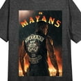 thumbnail image 2 of Mayans M.C. Ezekiel Reyes Poster Art Crew Neck Short Sleeve Black Heather Women's Night Shirt-Medium, 2 of 2