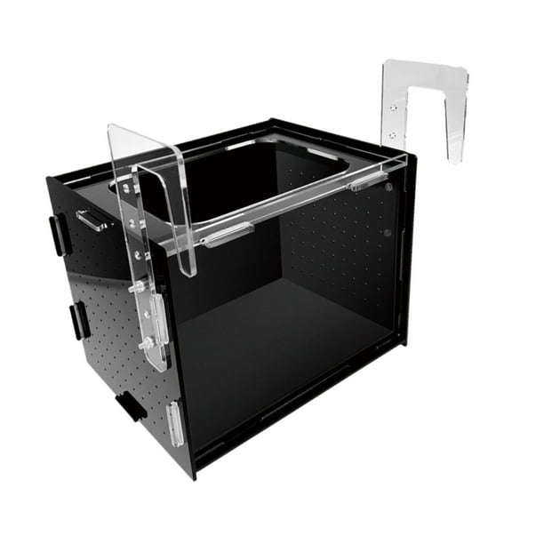 Caja de de acuario colgando fácil de instalar el criadero de la caja de aislamiento de separación transparente para peces s guppy 20x15x15cm