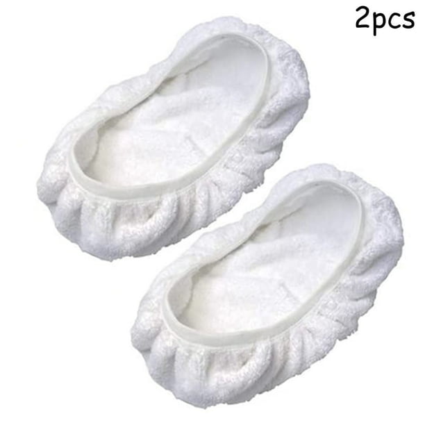 Xiao Hua Almohadilla de repuesto para mango de trapeador de tela de toalla 100 % fibra, color blanco, accesorio para cabezal de trapeador, 15 x 8 pulgadas, juego de 2 piezas