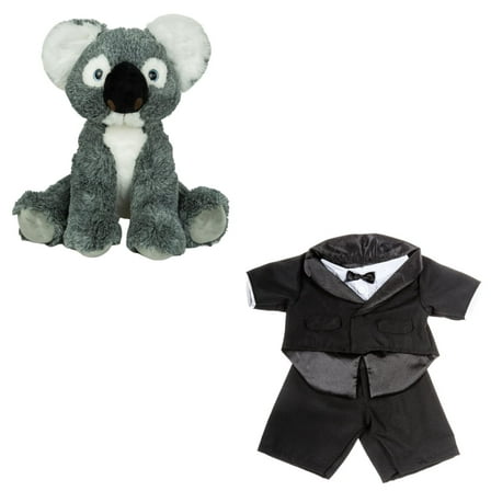 Kaya the Koala 16 with Tuxedo Outfit Plush Toy, Adorable Cloth Stuffed Animal, Ideal Gift for Kids