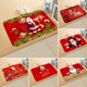 thumbnail image 2 of Alfombra navideña roja de alce y Papá Noel, felpudo antideslizante de Navidad, decoración para cocina y baño, decoración navideña para el hogar, 2021, 2 of 4