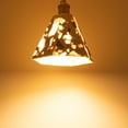 thumbnail image 3 of FSLiving Gimbaled Lamp, Zipper Switch 12V RV Decorative Ceiling Hallway Light, 2700K Bulb Included Natural White Stones Hexagon Shade Copper Socket, Semi Flush Mount Interior Light for Camper, 3 of 8