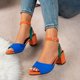 thumbnail image 4 of MKLEKYY Sandalias de Plataforma para Mujer, Estilo Europeo y Retro, de Comercio Exterior, de Talla Grande, Huecas, Ligeras, Con Suela Suave, Informales, Sandalias, 4 of 4