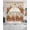 Beige Pumpkin Orange, variant on Plaid Pumpkins Fall Swag Kitchen Curtains Sets for Windows 24 Inch Length, Harvest Thanksgiving Botanical Leaves Short Window Curtain Panels Swags Valances and Tiers 3 Piece Set for Cafe/Dining Room