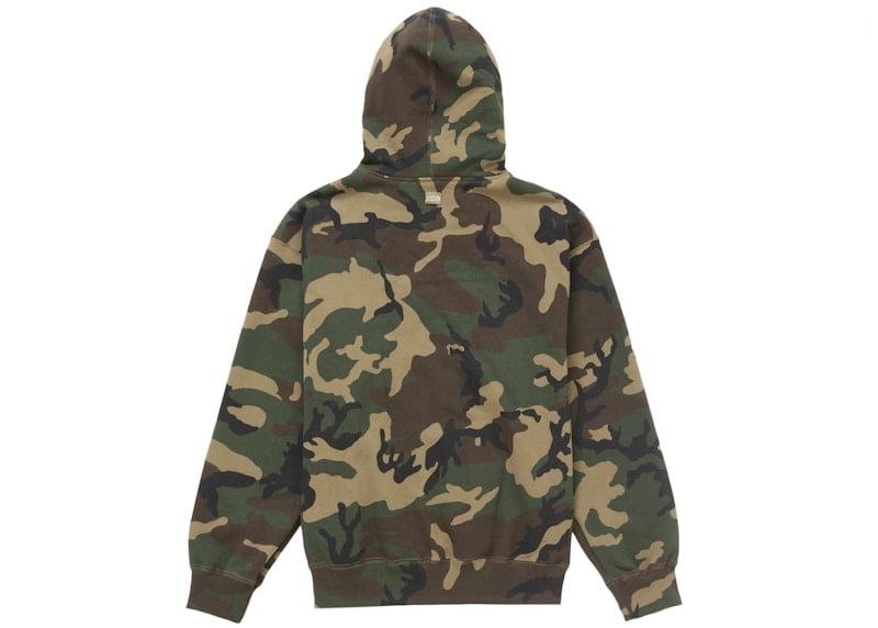 Supreme Men's b.b. Simon Zip Up Hooded Sweatshirt Woodland Camo