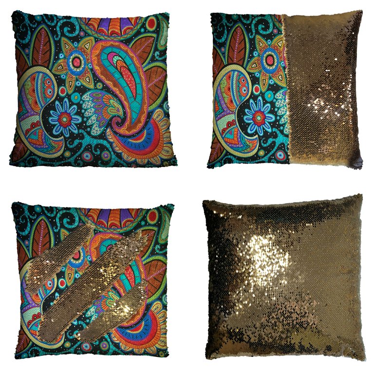 Mermaid sequin clearance pillow walmart