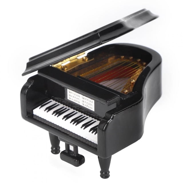 Fdit Ornements d'Instrument, Piano Miniature Mini Instrument de Musique Modèle Cadeau Ornements d'Instrument, Instruments Miniatures
