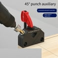 thumbnail image 2 of 45 Degree Oblique Hole Punch Locator Woodworking Drilling Locator Punching Assistant Positioning Woodworking Tools 8.0mm, 2 of 7
