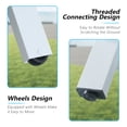 thumbnail image 6 of Iwicker Patio Sling Double Chaise Lounge Outdoor Aluminum Adjustable Back Lounge Recliner Chair Daybed for Outside, Navy, 6 of 7