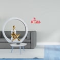 thumbnail image 2 of Estatua de niña, escultura de ciervo de resina, figura de ciervo durmiendo, escultura de arte abstracto, elegante decoración de mesa, adorno creativo,, 2 of 8