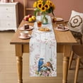 thumbnail image 2 of Birds Floral Table Runner 36 Inches Long Farmhouse Dress Scarves, Farmhouse Country Pink Flower Leaf Wood Grain Dining Tablerunner for Coffee Table/Kitchen Island/Party Décor, Small 13" x 36", 2 of 8