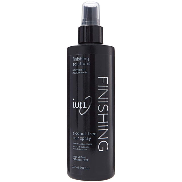 Spray para el cabello con acabado iónico sin alcohol, 240 ml, fijación media