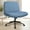 Blue Wheel, variant on Neo Chair Adults High Density Sponge Padded Backrest 360 Degrees Swivel Office Chair, Brown