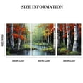 thumbnail image 3 of Ullo0ord  Exter Large Wall Art for Living Room - Nature Wall Art for Bedroom - Modern Red Birch Tree Forest Picture Wall Decor Living Room - Landscape Wall Art Large Artwork for Wall 12x16x3pcs, 3 of 6