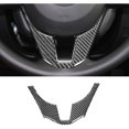 thumbnail image 4 of Pegatina decorativa para cubierta de volante de fibra para automóvil 3 Axela 2014 2015 2016 2017 Accesorios interiores, 4 of 5