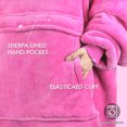 thumbnail image 6 of Tirrinia Oversized Blanket Hoodie, Wearable Fluffy Sherpa Blanket, Cozy Sweatshirt Blanket Gift for Adult Women Men Girlfriend, 6 of 7