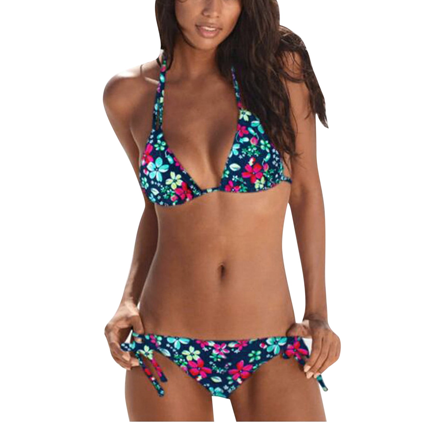 Tankini Sets for Women Swimwear Women Bandeau Bandage Bikini Set Push