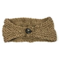 thumbnail image 3 of Wrapables® Thick Cable Knit Headband, Khaki, 3 of 4