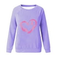 thumbnail image 4 of Breast Cancer Shirts for Women Plus Size Long Sleeve Round Neck Casual Print Loose Sweatshirts, 4 of 4