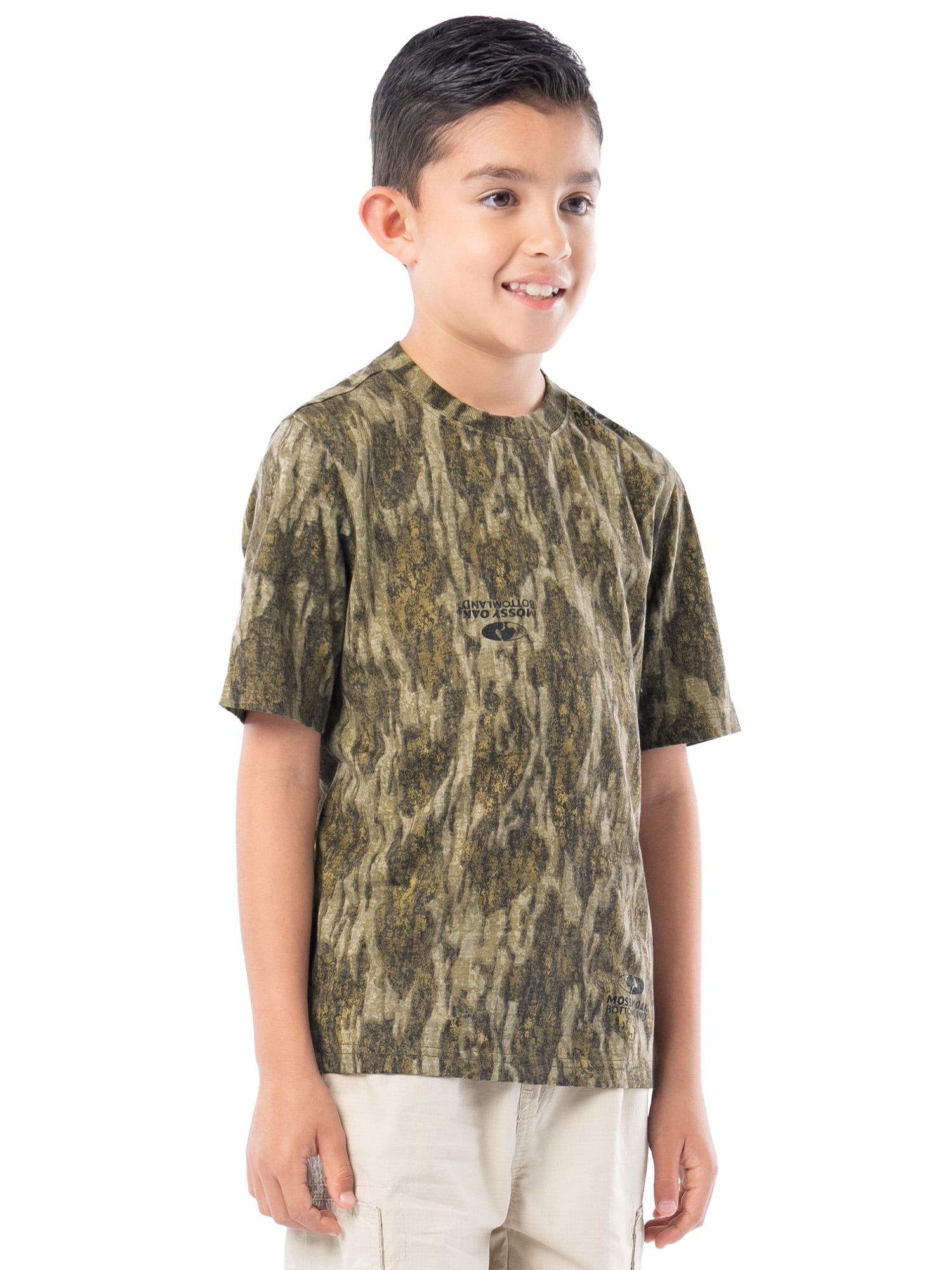Mossy Oak Youth Hunting Camo Short Sleeve T-Shirt, size XS-XL