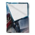 thumbnail image 2 of United States Soft Flannel Fleece Throw Blanket, Liberty and American Flag Double Exposure Justice Democracy Freedom, Cozy Plush for Indoor and Outdoor Use, 50" x 70", Multicolor, by Ambesonne, 2 of 5