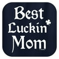 thumbnail image 2 of St Patricks Day Shirt For Women Best Luckin Mom Short Sleeve T-Shirt Small Navy, 2 of 3