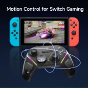 QUCOPRE Wireless Gaming Controller for PC,Switch,Android,iOS,Steam, with Charging Dock/TMR Joysticks/Dual-Mode Triggers/6-Axis Gyro/Programmable Buttons