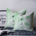 thumbnail image 2 of 14x14 Pillow Covers Set of 2, Green Flowers Throw Pillow Covers Decorative Couch Cushion Case, Spring Floral Elegant Pastoral Botanical Microfiber Square Pillowcases for Bedroom Car Living Room, 2 of 7