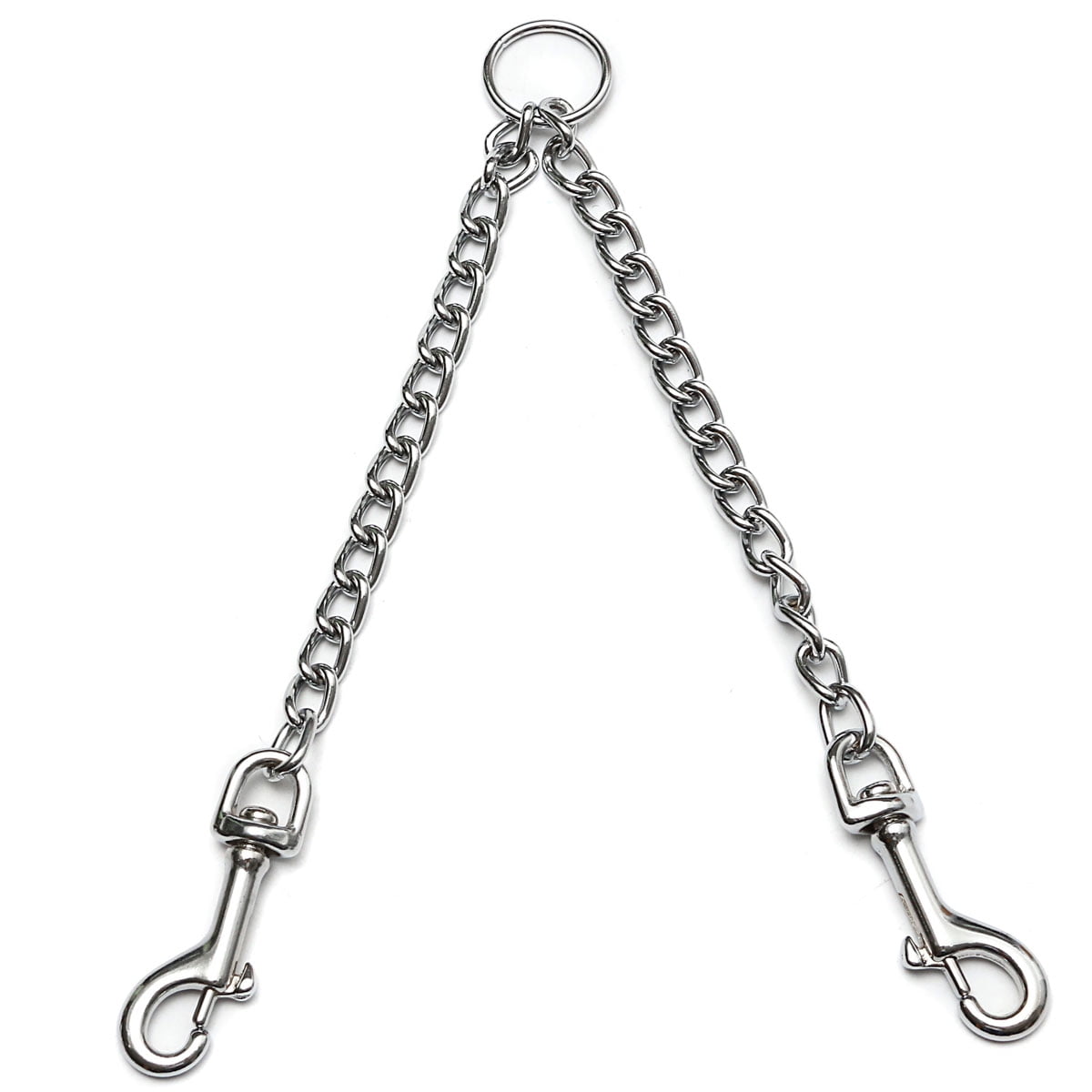 S/M/L Double Dog Puppy Coupler Twin Lead Iron Chain Leash 2 Way Safety Training Walmart Canada