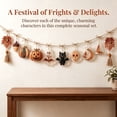 thumbnail image 3 of 59Inch Halloween Acrylic Hanging Banner - Rustic Fall Pumpkin Ghost Skull Witch Hat Hanging Garland with Tassels - Vintage Autumn Thanksgiving Wall Mantel Fireplace Party Decor, 3 of 9