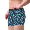 thumbnail image 2 of Gukieu Green Christmas Print Socks Print Men's Boxer Briefs, High Elastic Moisture Wicking Boxer Briefs Underwear-Small, 2 of 5