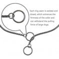 thumbnail image 4 of Heavy Duty Dog Choke Collar Slip Chain Snake Collar Anti-Rust Training Collar for Small & Large Dogs Black, 4 of 5
