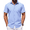 Sky Blue, variant on COOFANDY Mens Short Sleeve Button Down Shirt Untucked Dress Shirts Summer Casual Shirts for Men