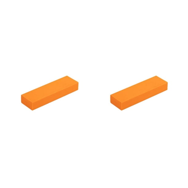 Inteprter Herramientas de limpieza de cal fácil de goma, eliminador de óxido de vidrio para grifo, hogar, cocina, borrador de baño fuerte y Naranja 2Conjunto