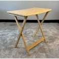 thumbnail image 6 of Fairway Avenue Home 26"W Bamboo Folding Personal Table, Natural, 6 of 7