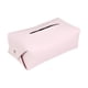 thumbnail image 1 of Cubierta de caja de pañuelos de cuero de PU, caja Rectángulo Servilletero de escritorio Servilletero Contenedor para tocador Encimera Cocina Baño Rosado Gloria Contenedor de servilletas, 1 of 9