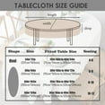 thumbnail image 3 of Oval Tablecloth 60x84in for Oval Table Waterproof Table Cloths for Dining Room Indoor Outdoor Table Cloth, 3 of 5