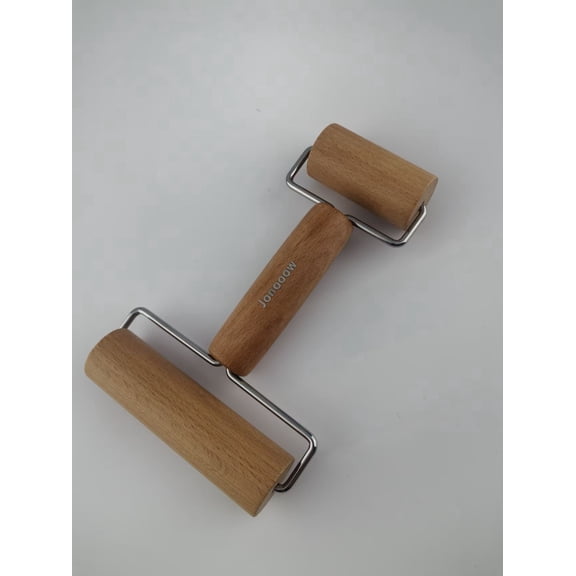 Jonooow Rolling Pin Small Double Head Roller Non-Stick Wooden Rolling Pins for Baking Cookie Bread Dumpling