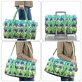 thumbnail image 4 of Pzuqiu Purple Floral Quilted Weekender Bag for Women Large Lightweight Travel Duffle Carry On Tote Overnight Gym Bag with Adjustable Shoulder Strap Portable Travel Handbags, 4 of 7