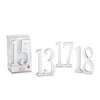 Silver Mirror Table Numbers (13-18), Great for Weddings