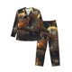 thumbnail image 1 of Balery Adorable Otter Pair Hug Pijama para Hombre de Dos Piezas con Manga Larga, Conjunto de Dormir y Descanso Suave con Bolsillos-Large, 1 of 7