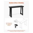thumbnail image 6 of Console Table 46.5 inch, Modern Sofa Table Behind Couch, Long Narrow Entryway Table, Wooden Accent Table for Hallway, Living Room, Bedroom, Easy Assembly, Black, 6 of 6