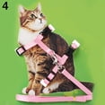 thumbnail image 1 of LEEYNEER Harnais Réglable en Nylon pour Chat Chiot Collier Laisse Traction Corde de Sécurité, 1 of 8