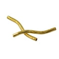 thumbnail image 2 of segolike 50 Pcs 24mm Curved Tube Round Beads Elbow Crafts Jewelry DIY Design Gold, 2 of 5