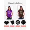 thumbnail image 4 of JH Design Women's Religious T Shirts Faith Over Fear & Forgiven Designs 8 Colors, 4 of 6