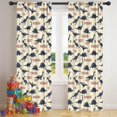 thumbnail image 5 of Blackout Kids Curtains,Dinosaur and Text Off White Pattern Children's Insulated Curtains Set Of 2,Bedroom Essentials,Toddler Room Decor 42"x84", 5 of 5