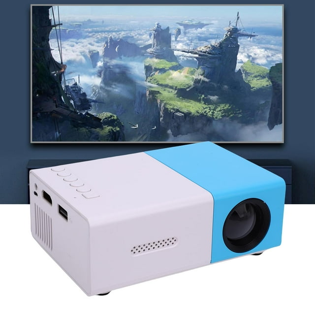 Mini Proyector Portátil De 1080p, Proyector De Viajes Pequeños De Brillo De 200 Lm, Suministro De Energía 5V/2A, Para Entretenimiento En El Hogar,